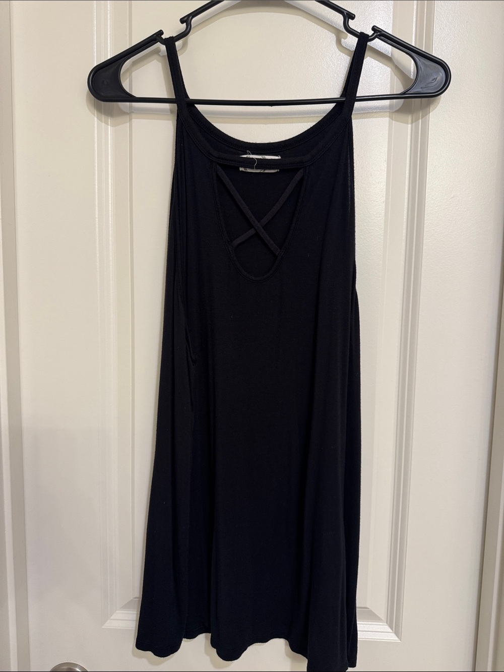Maurices Black Crisscross Front Tank Top
